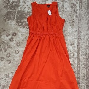 Ann Taylor Factory Orange Sleeveless Sundress